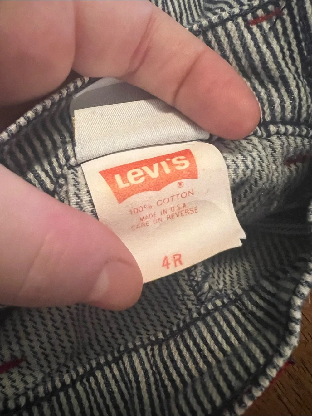 Vintage 1992 Little Levi’s Hickory Stripe Carpenter Pants 4T USA Salesman Sample